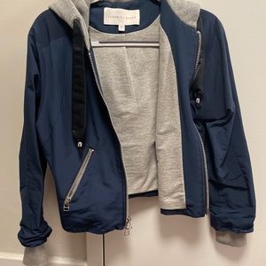 Veronica beard navy lined bomber jacket